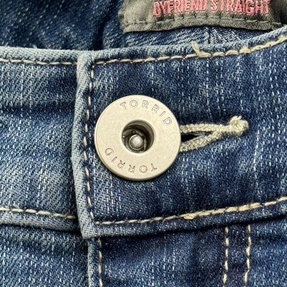 Torrid Boyfriend Straight Vintage Stretch Mid-Rise Jean Women +14R 2 In The Bush - Picture 3 of 9